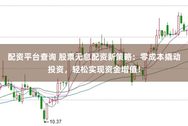 配资平台查询 股票无息配资新策略：零成本撬动投资，轻松实现资金增值！